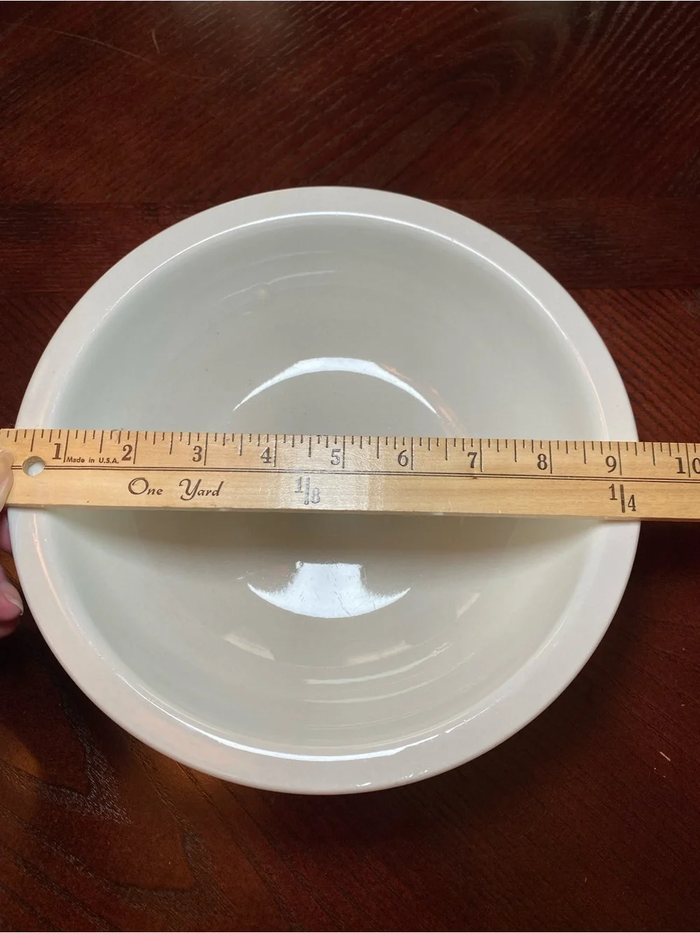 Chinese Blue and White Porcelain Serving Bowl 9.5 inches round